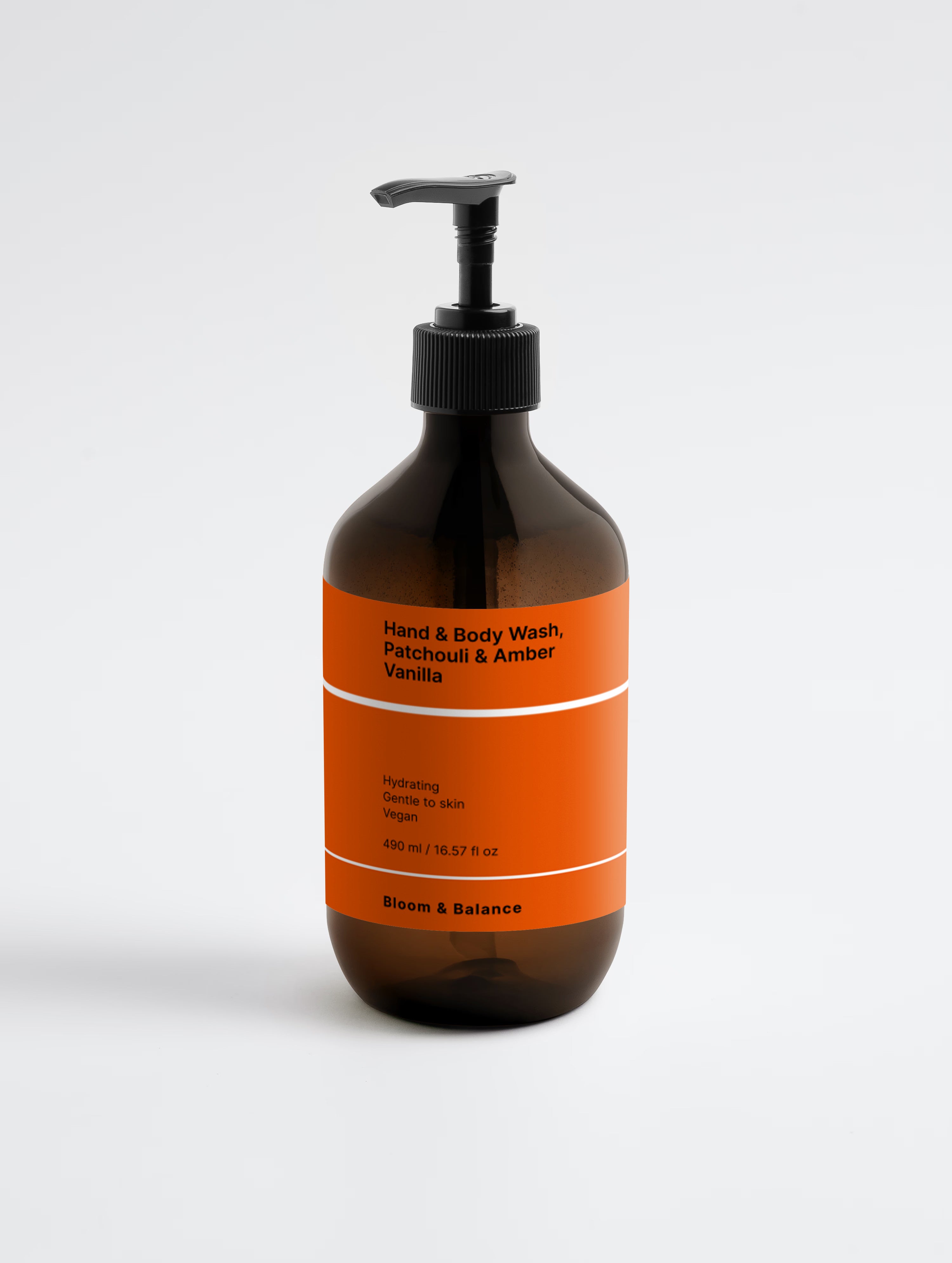 Hand & Body Wash, Patchouli & Amber Vanilla