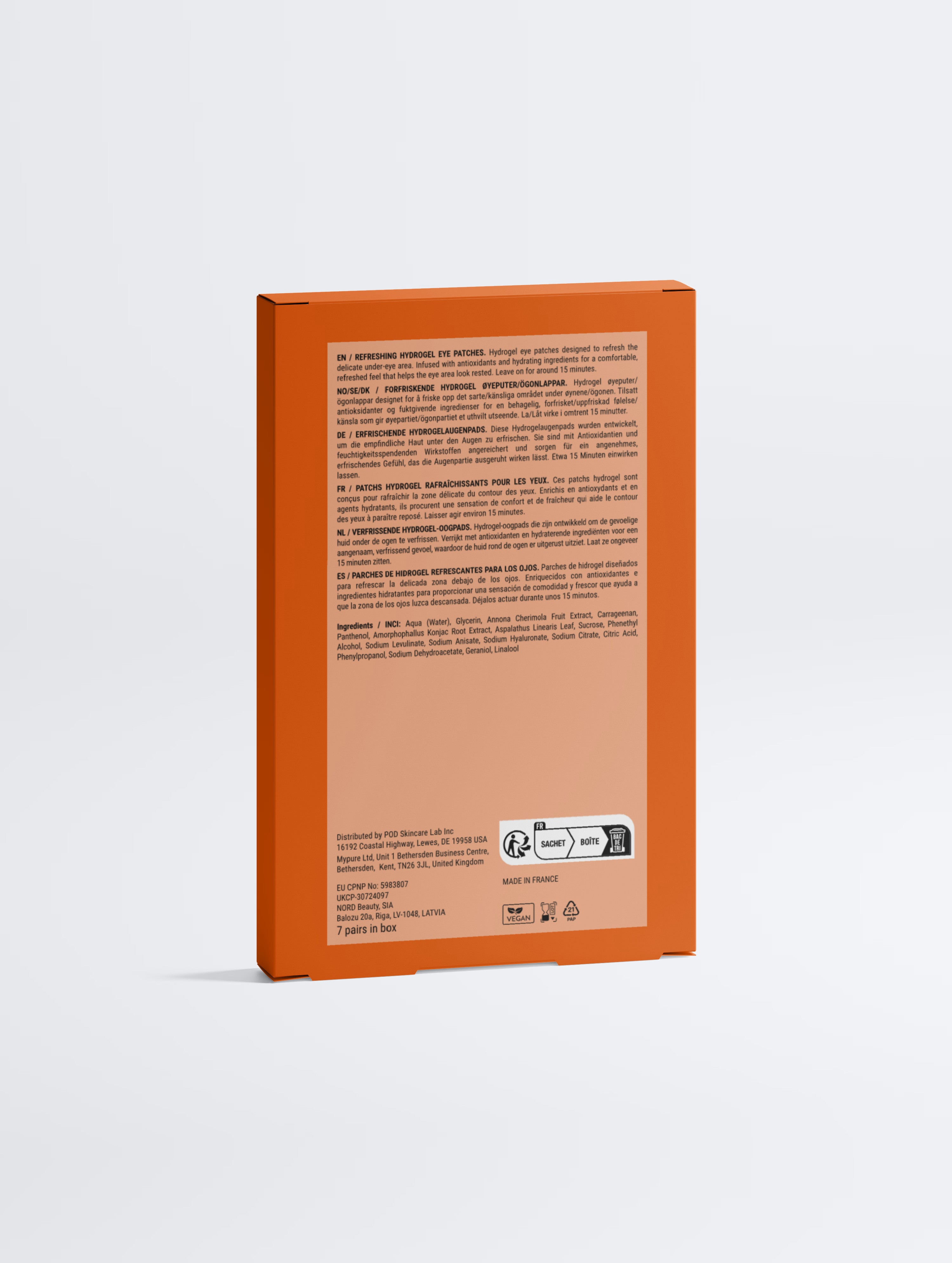Anti-Fatigue Hydrogel Eye Patches