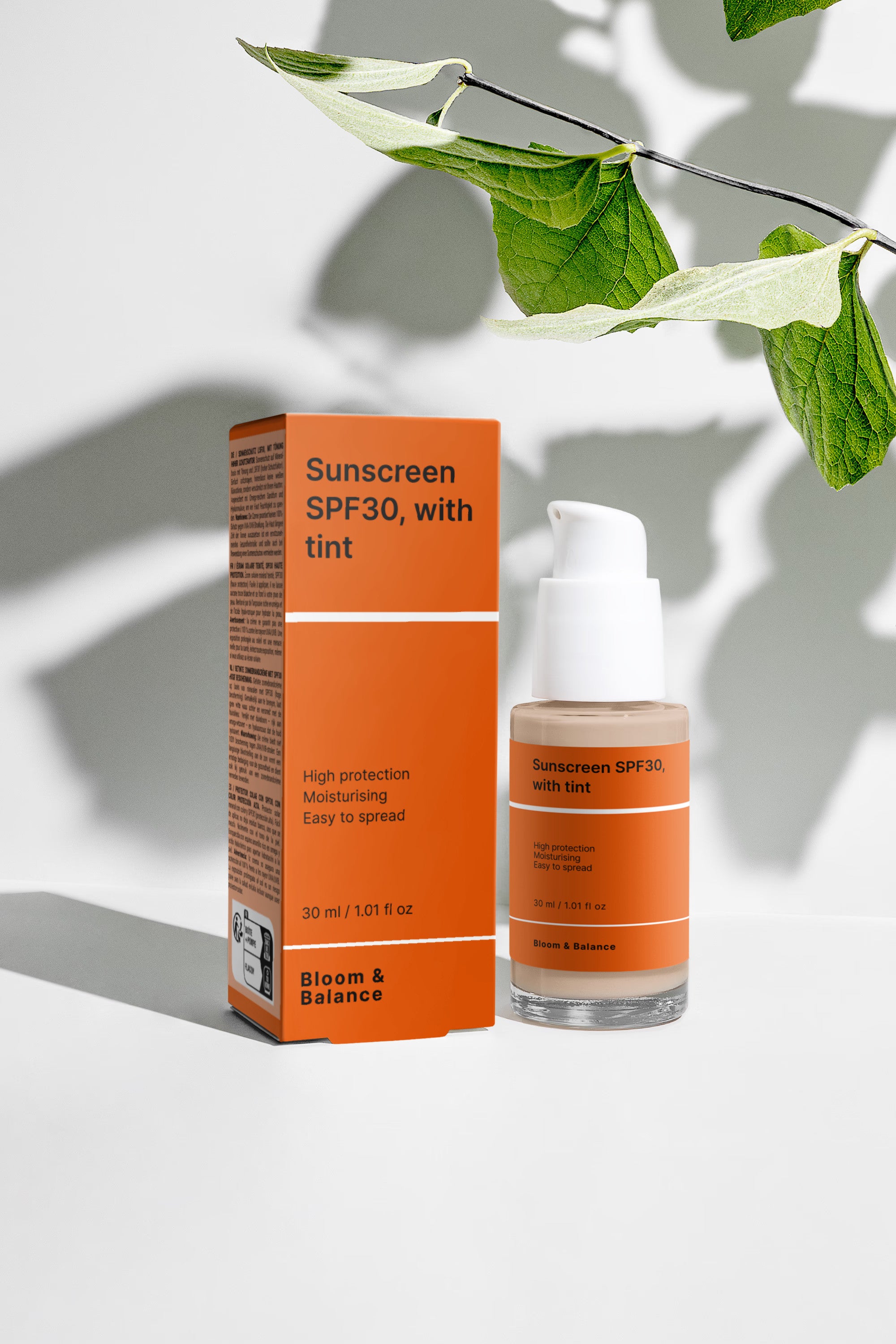 Sunscreen SPF30, with tint