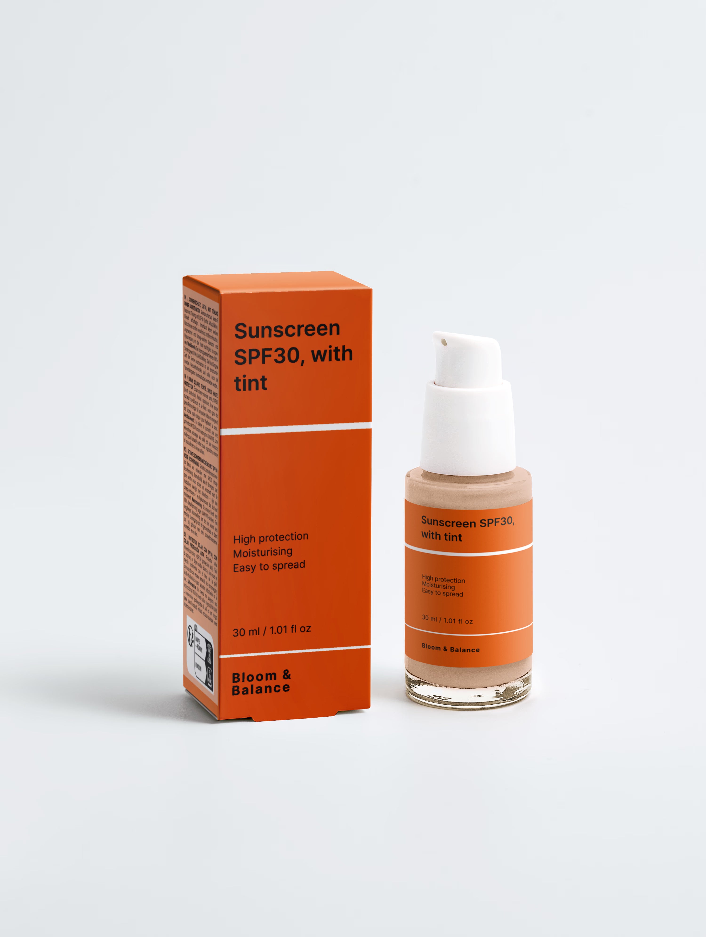 Sunscreen SPF30, with tint